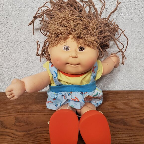 Plush Vintage Cabbage Patch Kids Pretty Crimp n Curl Doll 1991 and Horse 1984 - Picture 2 of 13
